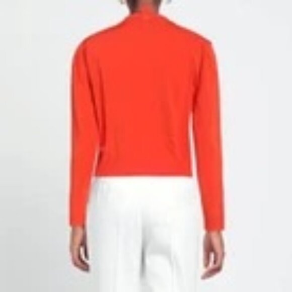 NWT Marc Jacobs long sleeve crew neck cardigan with logo in True Red - Picture 3 of 13